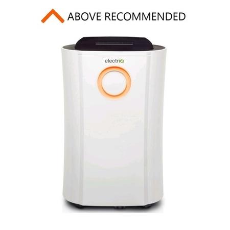 GRADE A1 - electriQ 12 litre Low Energy Dehumidifier for up to 3 bed house with Digital Humidistat and UV Plasma Air Purifier