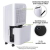 Refurbished electriQ 12 Litre Dehumidifier with Digital Humidistat and Air Purifier CD12P