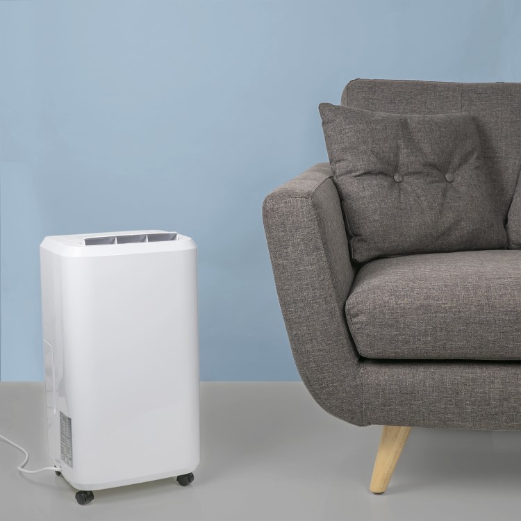 GRADE A1 - electriQ CD20L 20L dehumidifier with humidistat great for 2-5 bed house