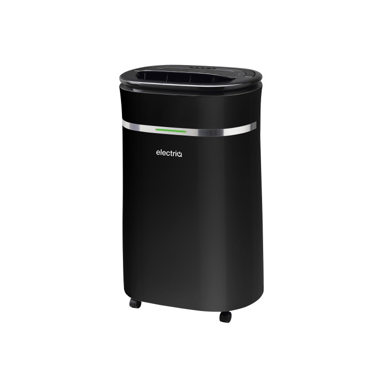 Refurbished electriQ 20 Litre Black Low Energy UV Antibacterial Dehumidifier with HEPA Air Purifier