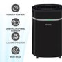 Refurbished electriQ 20 Litre Black Low Energy UV Antibacterial Dehumidifier with HEPA Air Purifier