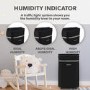 Refurbished electriQ 20 Litre Black Low Energy UV Antibacterial Dehumidifier with HEPA Air Purifier