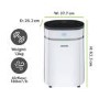 Refurbished electriQ 20L Low-Energy Quiet Laundry Dehumidifier with HEPA UV Air Purifier