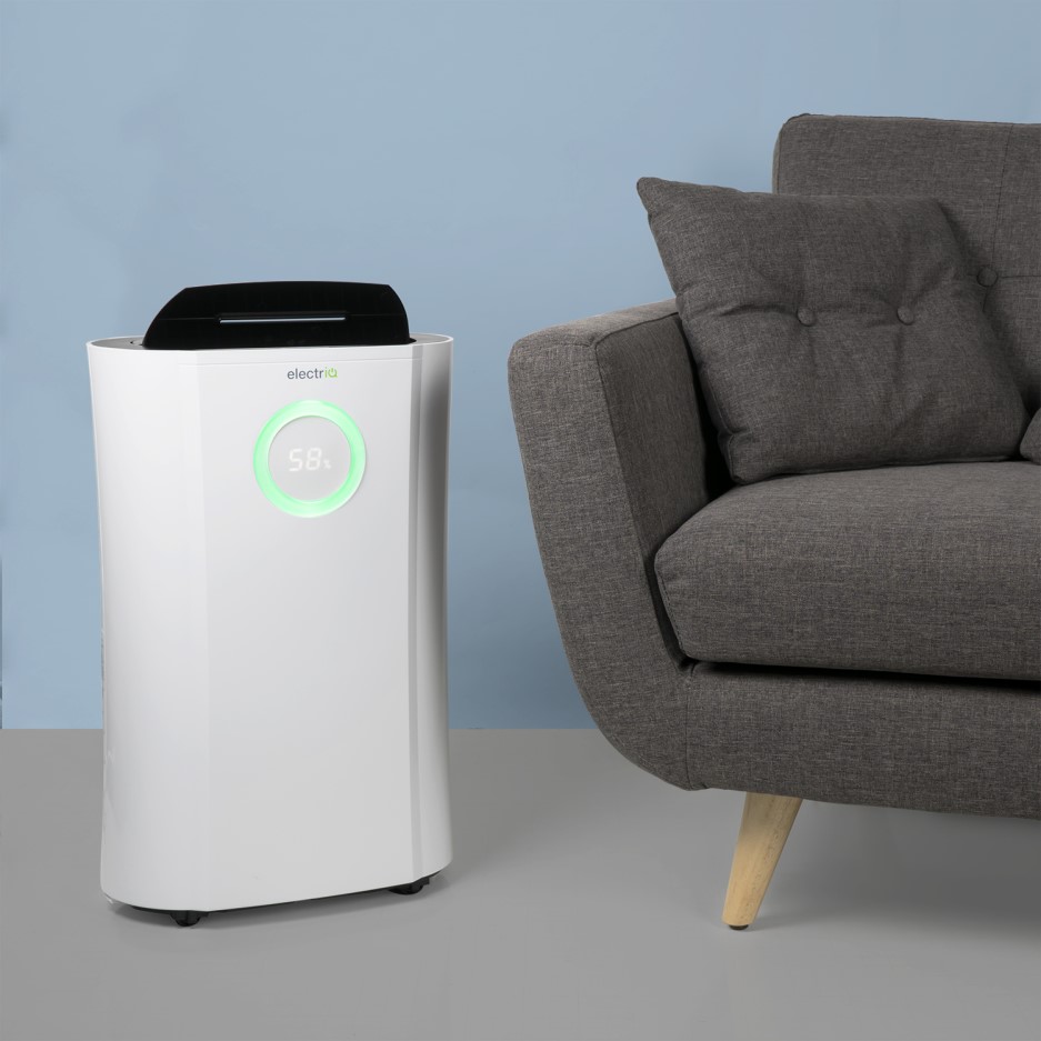 GRADE A1 electriQ 12 litre Low Energy Premium Dehumidifier for up to