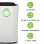 Refurbished electrIQ 20L Low Energy Dehumidifier with Air Purifier and UV Sterilisation