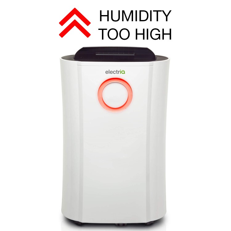 Refurbished electriQ 20 Litre Low Energy UV Antibacterial Dehumidifier with HEPA Air Purifier