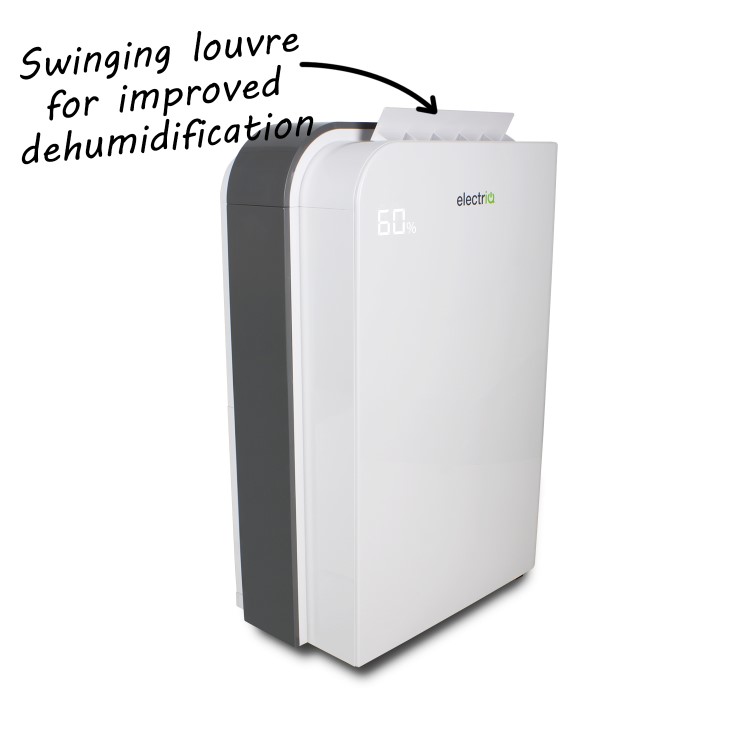 Refurbished electriQ 25 Litre Smart App Alexa Low Energy Dehumidifier with True Hepa and UV Air Purifier