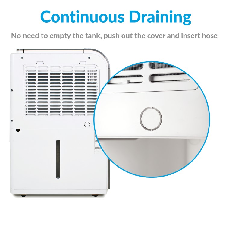Refurbished electriQ 25 litre Low Energy WIFI Smart Dehumidifier with True HEPA and UV Air Purifier
