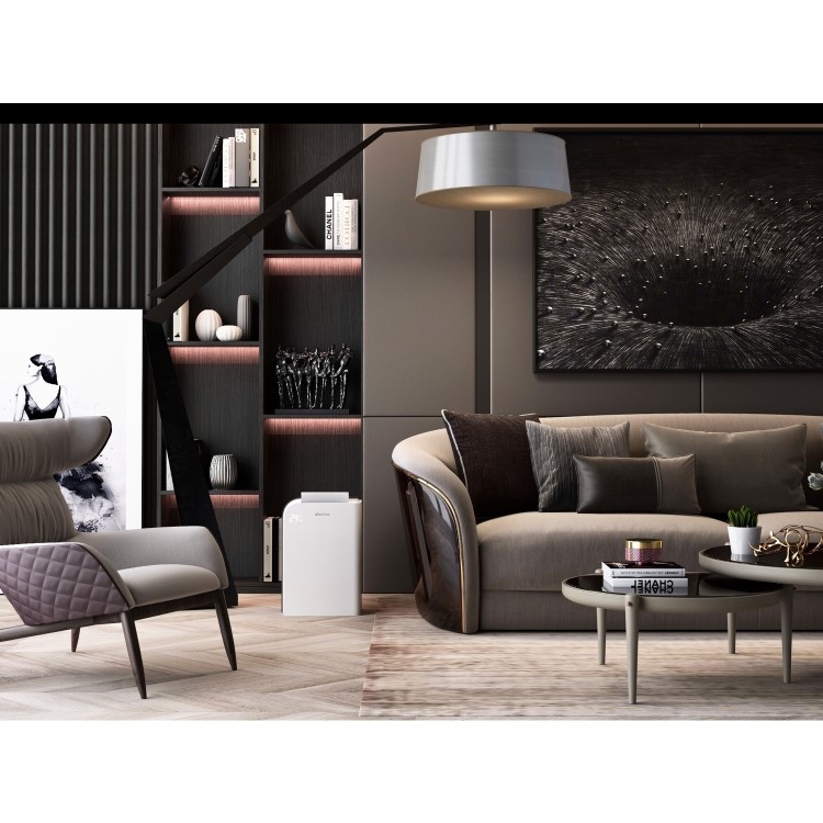 Refurbished electriQ 25 litre Low Energy WIFI Smart Dehumidifier with True HEPA and UV Air Purifier