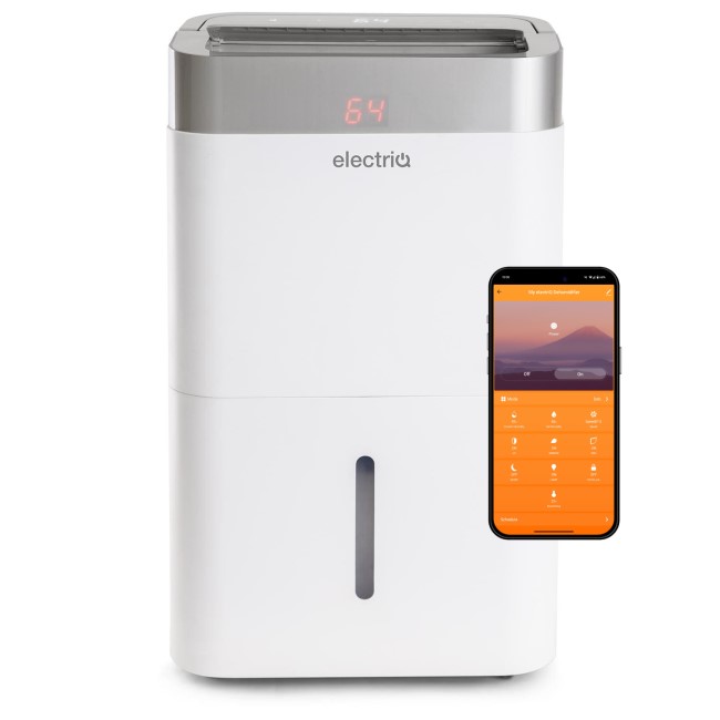 electriQ 12L Smart Low-Energy Laundry Dehumidifier and HEPA Air Purifier