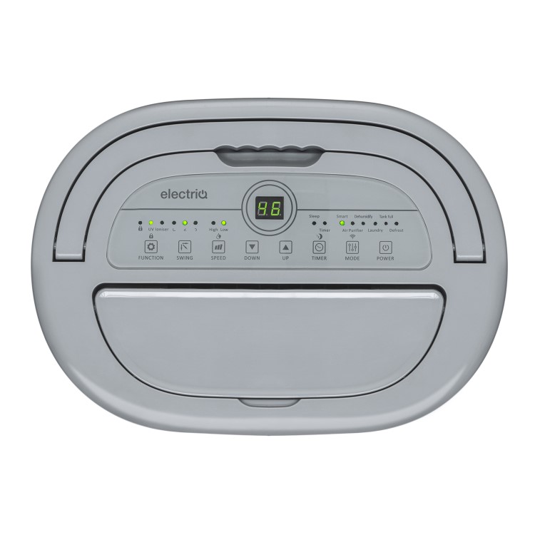 Refurbished electriQ 25 Litre Smart App Alexa Low Energy Dehumidifier with True Hepa and UV Air Purifier