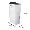 Refurbished electriQ 12 Litre Smart App Alexa Low Energy Dehumidifier and HEPA Air Purifier