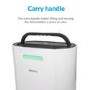 GRADE A1 - electriQ 12 Litre Dehumidifier for 3 bed house with Digital Humidistat and Air Purifier