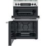 Refurbished Hotpoint Cannon CD67G0CCX 60cm Double Oven Gas Cooker Stainless Steel