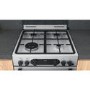 Refurbished Hotpoint Cannon CD67G0CCX 60cm Double Oven Gas Cooker Stainless Steel
