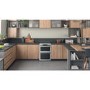 Refurbished Hotpoint Cannon CD67G0CCX 60cm Double Oven Gas Cooker Stainless Steel