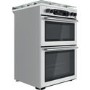 Refurbished Hotpoint Cannon CD67G0CCX 60cm Double Oven Gas Cooker Stainless Steel