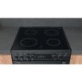 Refurbished Hotpoint Cannon CD67V9H2CA 60cm Double Oven Ceramic Electric Cooker Anthracite