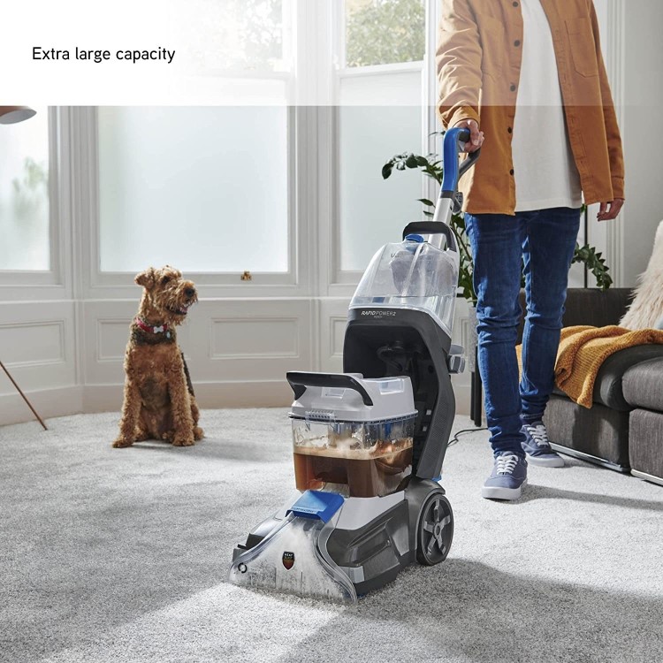Vax Rapid Power 2 Reach Carpet Cleaner - Grey White & Blue
