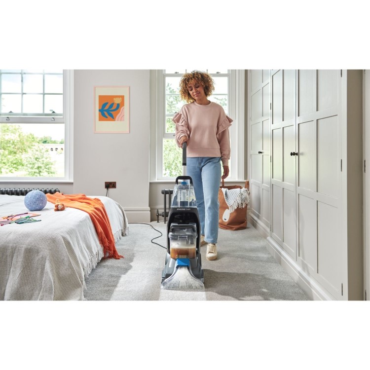 Vax SpinScrub Power Carpet Washer - Grey and Blue