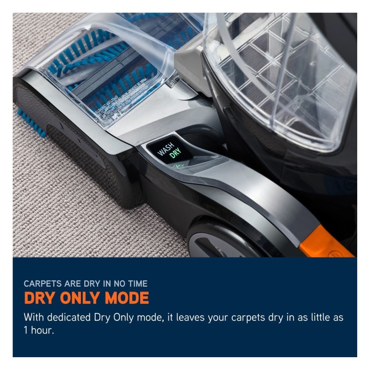 Vax Platinum SmartWash Classic CDCW-SWXC Carpet Cleaner – Deep Carpet Cleaning Stain Removal & Fast Drying Silver & Blue