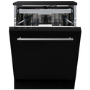 CDA Integrated Dishwasher - AquaZone technology, Black control panel