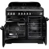 Rangemaster CDL100DFFBLC Classic Deluxe 100cm Dual Fuel Range Cooker - Black &amp; Chrome
