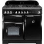 Rangemaster CDL100DFFBLC Classic Deluxe 100cm Dual Fuel Range Cooker - Black & Chrome