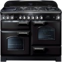 CDL110DFFBLC Rangemaster Classic Deluxe 110cm Dual Fuel Range Cooker - Black