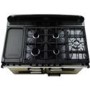 Rangemaster Classic Deluxe 110cm Dual Fuel Range Cooker - Slate Grey & Brass