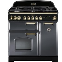 Rangemaster Classic Deluxe 90cm Dual Fuel Range Cooker - Slate Grey Rangemaster Classic Deluxe 90cm Dual Fuel Range Cooker - Slate Grey