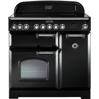 Rangemaster CDL90EIBLC Classic Deluxe 90cm Electric Range Cooker with Induction Hob - Black & Chrome Rangemaster CDL90EIBLC Classic Deluxe 90cm Electric Range Cooker with Induction Hob - Black & Chrome
