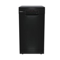 Refurbished Candy CDPH2L1049B-80 10 Place Freestanding Slimline Dishwasher Black