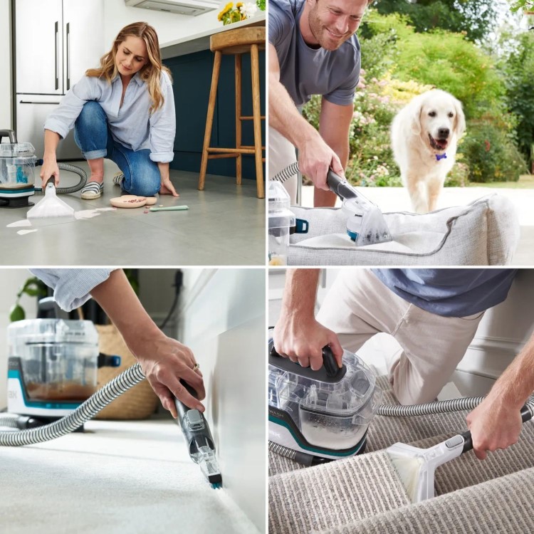 Vax SpotWash Home Pet-Design Carpet Washer - White Grey & Teal