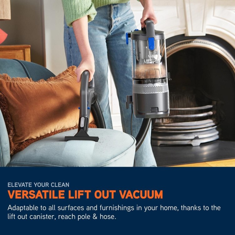 Vax CDUP-LOXR Upright Vacuum Cleaner – Powerful Multi-Cyclonic Bagless Vacuum for Carpets & Hard Floors