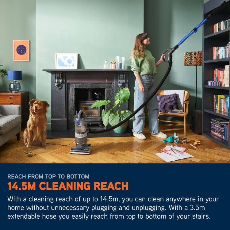Vax CDUP-LOXR Upright Vacuum Cleaner – Powerful Multi-Cyclonic Bagless Vacuum for Carpets & Hard Floors