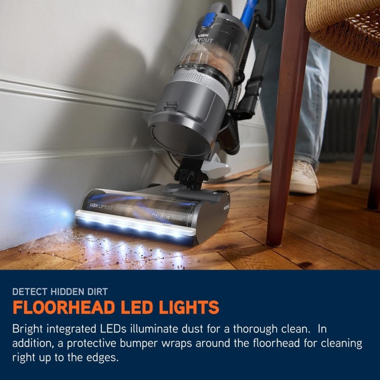 Vax CDUP-LOXR Upright Vacuum Cleaner – Powerful Multi-Cyclonic Bagless Vacuum for Carpets & Hard Floors