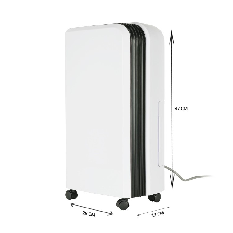 GRADE A1 - electiQ 12L Slim premium Anti-bacterial Wall-mountable Dehumidifier -up to 3 Bed House