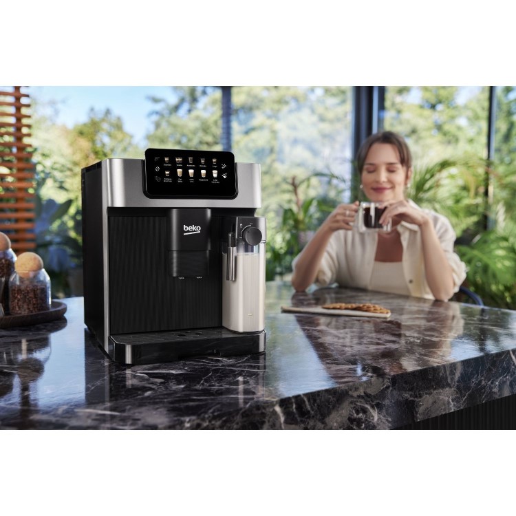 Refurbished Beko CaffeExperto Bean to Cup Coffee Machine with Integrated Milk Jug