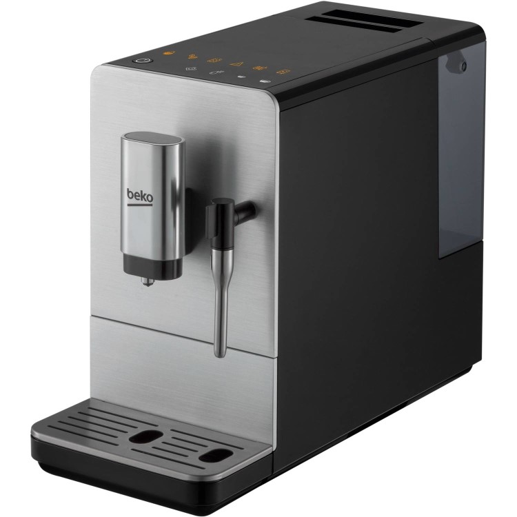 Refurbished Beko Bean To Cup Coffee Machine with Steam Wand Stainless Steel