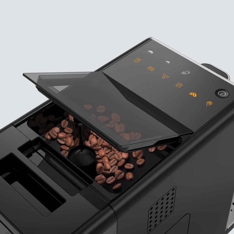 Refurbished Beko Bean To Cup Coffee Machine with Steam Wand Stainless Steel