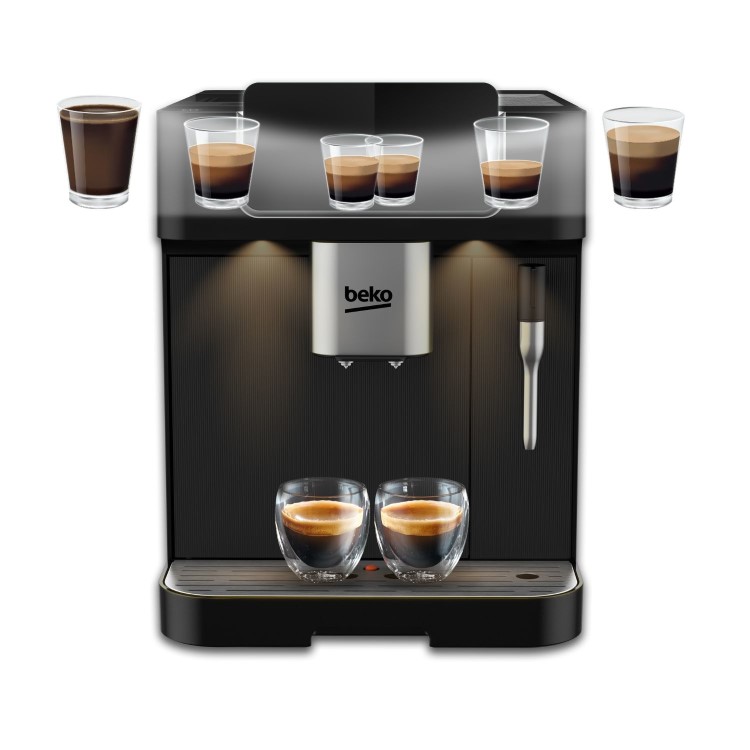 Beko CEG7302B CaffeExperto Bean-to-Cup Coffee Machine – Black Milk Frother & Touch Display