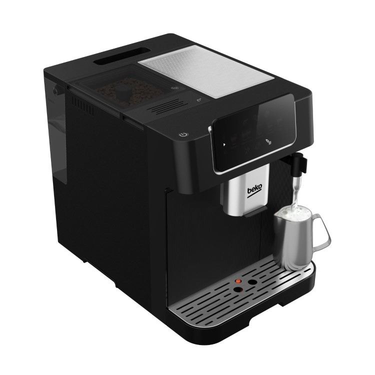 Beko CEG7302B CaffeExperto Bean-to-Cup Coffee Machine – Black Milk Frother & Touch Display