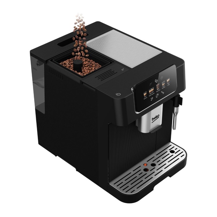 Beko CEG7302B CaffeExperto Bean-to-Cup Coffee Machine – Black Milk Frother & Touch Display