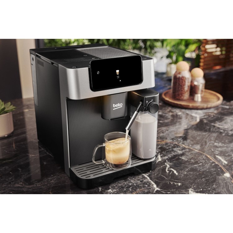 Refurbished Beko CaffeExperto Bean to Cup Coffee Machine with Integrated Milk Jug