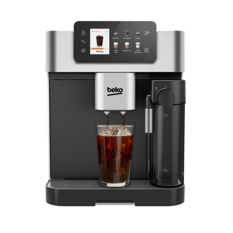 Beko CEG7348X Bean-to-Cup Coffee Machine – Stainless Steel Milk Frother & Touch Display