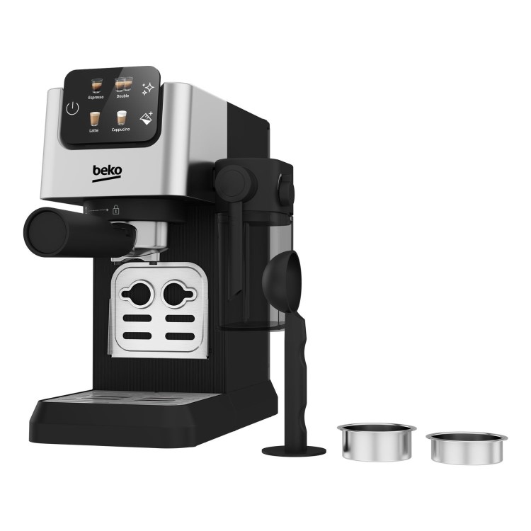 Beko CEP5304X CaffeExperto Bean-to-Cup Coffee Machine – Black Milk Frother & Touch Display