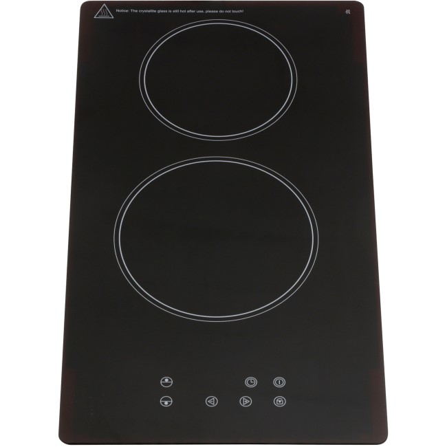 Montpellier CER31NT 30cm Ceramic Domino Hob Front Touch Controls