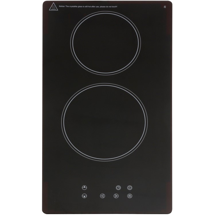 Montpellier CER31NT 30cm Ceramic Domino Hob Front Touch Controls