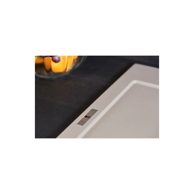 Single Bowl Inset Beige Composite Kitchen Sink with Reversible Drainer - Essence
